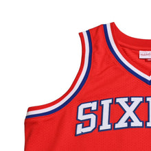 画像をギャラリービューアに読み込む, 新品同様品 Mitchell&amp;Ness ミッチェルアンドネス フィラデルフィアセブンティシクサーズ アレンアイバーソン 2002-03 レトロスウィングマンジャージ サイズL ブルー レッド ホワイト 中古 4a002277