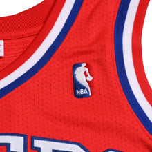 画像をギャラリービューアに読み込む, 新品同様品 Mitchell&amp;Ness ミッチェルアンドネス フィラデルフィアセブンティシクサーズ アレンアイバーソン 2002-03 レトロスウィングマンジャージ サイズL ブルー レッド ホワイト 中古 4a002277