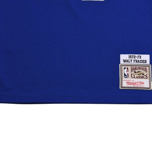 新品同様 Mitchell&Ness ミッチェルアンドネス オーセンティックジャージ ニューヨークネッツ ウォルトフレイジャー 背番号10 1972-73 NBAチャンピオン Sサイズ ブルー オレンジ 中古 4a002269