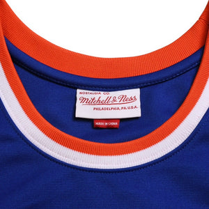 新品同様 Mitchell&Ness ミッチェルアンドネス オーセンティックジャージ ニューヨークネッツ ウォルトフレイジャー 背番号10 1972-73 NBAチャンピオン Sサイズ ブルー オレンジ 中古 4a002269