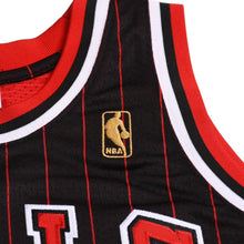 画像をギャラリービューアに読み込む, 新品同様 Mitchell &amp; Ness ミッチェル&amp;ネス シカゴ ブルズ ゲームジャージ サイズ40(M) マイケル ジョーダン 1996-97 ストライプ 中古 4a002271