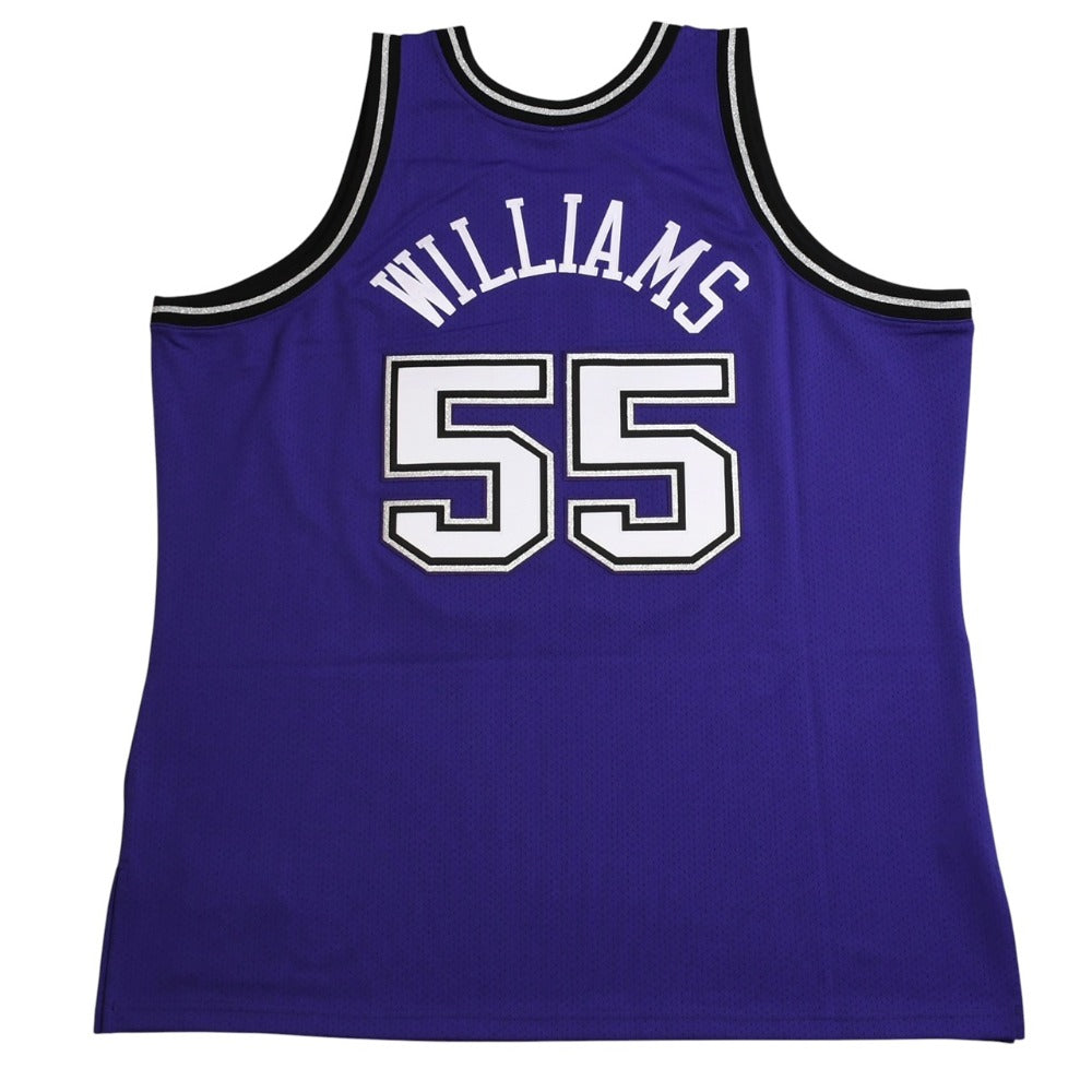 新品同様 Mitchell&Ness ミッチェルアンドネス オーセンティックジャージ サクラメントキングス ジェイソンウィリアムズ 背番号55 パープル ブラック 3XLサイズ 中古 4a002281