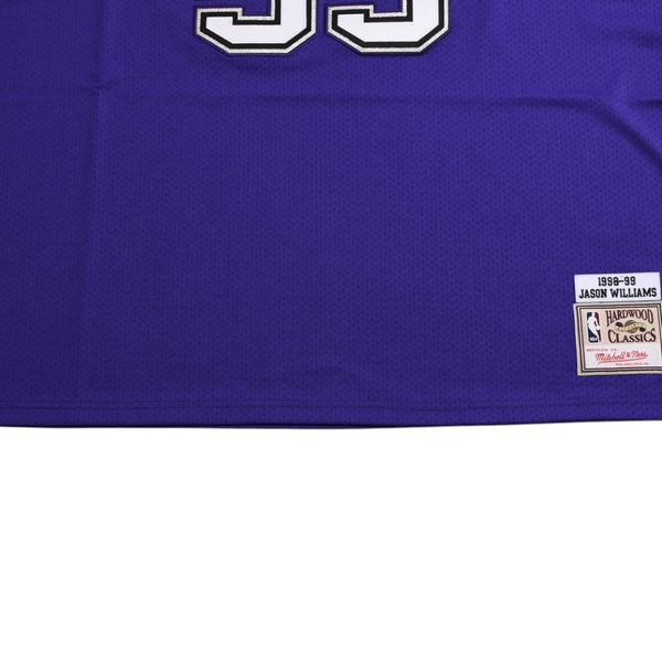 新品同様 Mitchell&Ness ミッチェルアンドネス オーセンティックジャージ サクラメントキングス ジェイソンウィリアムズ 背番号55 パープル ブラック 3XLサイズ 中古 4a002281