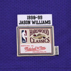 新品同様 Mitchell&Ness ミッチェルアンドネス オーセンティックジャージ サクラメントキングス ジェイソンウィリアムズ 背番号55 パープル ブラック 3XLサイズ 中古 4a002281