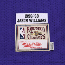 Load image into Gallery viewer, 新品同様 Mitchell&amp;Ness ミッチェルアンドネス オーセンティックジャージ サクラメントキングス ジェイソンウィリアムズ 背番号55 1998-99 パープル ブラック 3XLサイズ 中古 4a002281