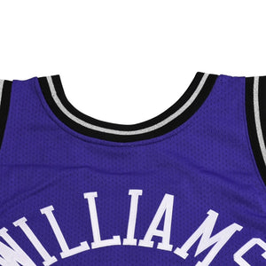 新品同様 Mitchell&Ness ミッチェルアンドネス オーセンティックジャージ サクラメントキングス ジェイソンウィリアムズ 背番号55 パープル ブラック 3XLサイズ 中古 4a002281