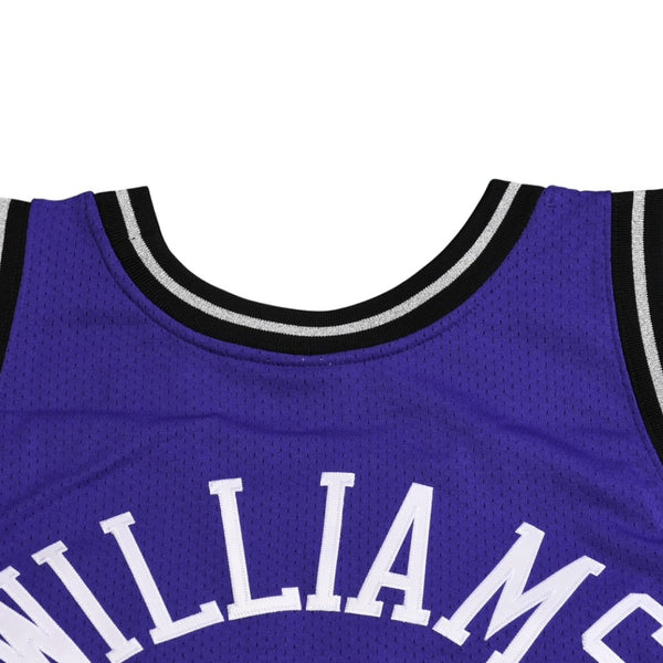 新品同様 Mitchell&Ness ミッチェルアンドネス オーセンティックジャージ サクラメントキングス ジェイソンウィリアムズ 背番号55 パープル ブラック 3XLサイズ 中古 4a002281