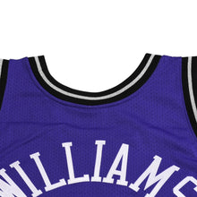Load image into Gallery viewer, 新品同様 Mitchell&amp;Ness ミッチェルアンドネス オーセンティックジャージ サクラメントキングス ジェイソンウィリアムズ 背番号55 1998-99 パープル ブラック 3XLサイズ 中古 4a002281
