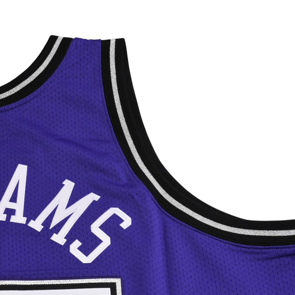 新品同様 Mitchell&Ness ミッチェルアンドネス オーセンティックジャージ サクラメントキングス ジェイソンウィリアムズ 背番号55 パープル ブラック 3XLサイズ 中古 4a002281