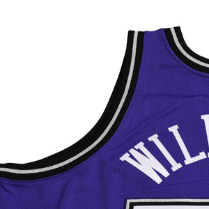 新品同様 Mitchell&Ness ミッチェルアンドネス オーセンティックジャージ サクラメントキングス ジェイソンウィリアムズ 背番号55 パープル ブラック 3XLサイズ 中古 4a002281