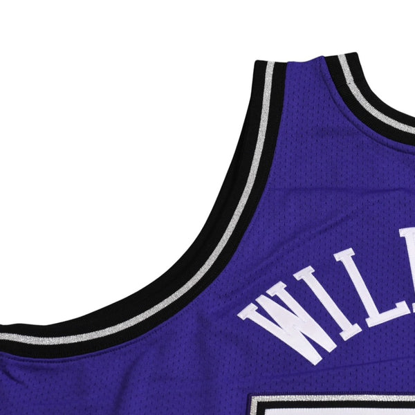 新品同様 Mitchell&Ness ミッチェルアンドネス オーセンティックジャージ サクラメントキングス ジェイソンウィリアムズ 背番号55 パープル ブラック 3XLサイズ 中古 4a002281