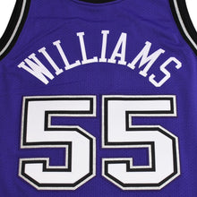 Load image into Gallery viewer, 新品同様 Mitchell&amp;Ness ミッチェルアンドネス オーセンティックジャージ サクラメントキングス ジェイソンウィリアムズ 背番号55 1998-99 パープル ブラック 3XLサイズ 中古 4a002281