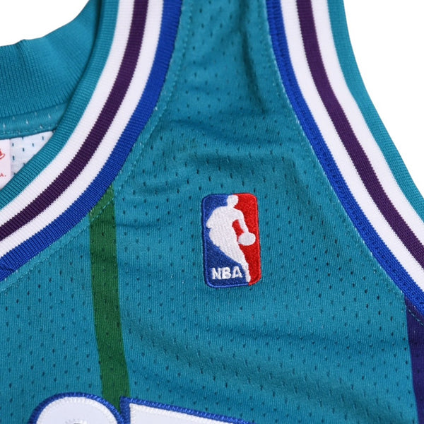新品同様品 Mitchell&Ness ミッチェルアンドネス シャーロットホーネッツ ラリージョンソン 1992-93 ハードウッドクラシック スウィングマンユニフォーム サイズL エメラルドグリーン 中古 4a002278