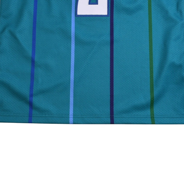 新品同様品 Mitchell&Ness ミッチェルアンドネス シャーロットホーネッツ ラリージョンソン 1992-93 ハードウッドクラシック スウィングマンユニフォーム サイズL エメラルドグリーン 中古 4a002278