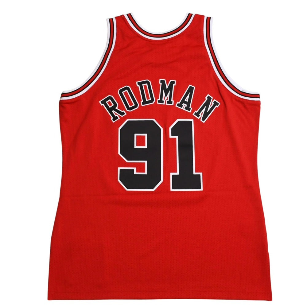 Like new Mitchell &  Ness Mitchell&ネChicago Bulls Game Jersey, Size 44 (L), Dennis Rodman, 1997-98 NBA Finals, Used, 4a002290