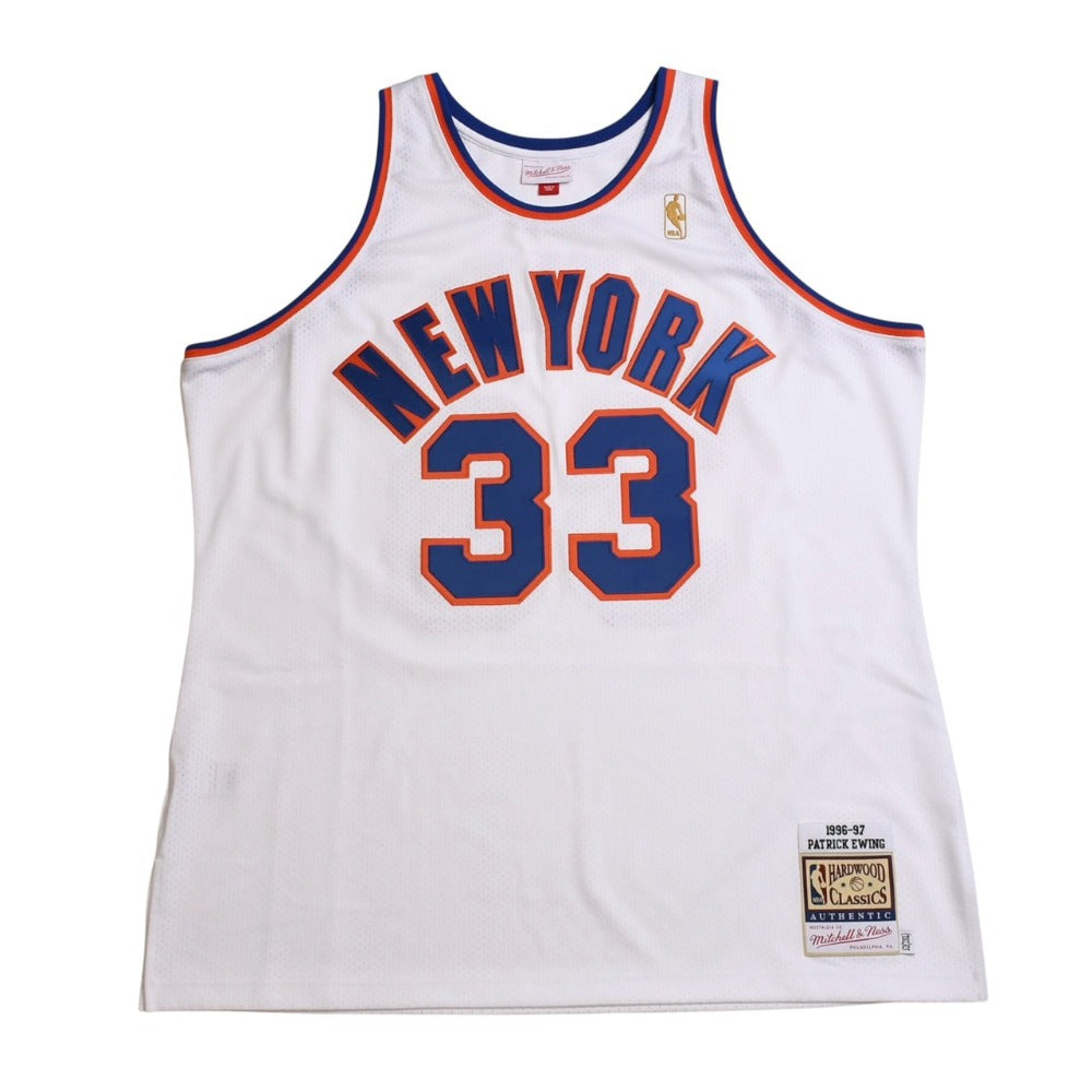 新品同様 Mitchell & Ness ミッチェル&ネス ニューヨーク ニックス ゲームジャージ サイズ52(2XL) パトリック ユーイング 1985-86 中古 4a002308