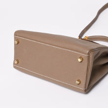 画像をギャラリービューアに読み込む, 極美品 HERMES エルメス Kelly retourne 25 ケリー 25 2WAYバッグ トリヨンクレマンス エトゥープ 内縫い U刻印 GD金具 2022年製 中古 4a003273