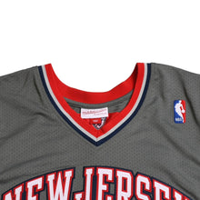 画像をギャラリービューアに読み込む, 新品同様品 Mitchell&amp;Ness ミッチェルアンドネス ニュージャージーネッツ ステフォンマーブリー 1990-00 オルタネイトグレー オーセンティックユニフォーム グレー ホワイト サイズL 中古 4a002272