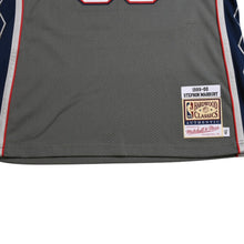 画像をギャラリービューアに読み込む, 新品同様品 Mitchell&amp;Ness ミッチェルアンドネス ニュージャージーネッツ ステフォンマーブリー 1990-00 オルタネイトグレー オーセンティックユニフォーム グレー ホワイト サイズL 中古 4a002272