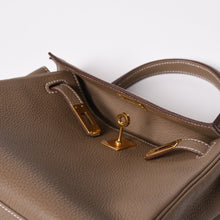 画像をギャラリービューアに読み込む, 極美品 HERMES エルメス Kelly retourne 25 ケリー 25 2WAYバッグ トリヨンクレマンス エトゥープ 内縫い U刻印 GD金具 2022年製 中古 4a003273