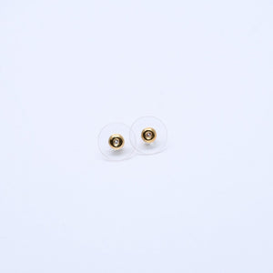 極美品 CHANEL シャネル ピアス スリム ココマーク マーブル柄 ゴールド ブラック 10c 刻印片側 earrings slim CC chain 10C GD×BK 美品 中古 4a000638