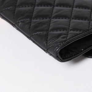 Very Good Condition CHANEL Métiers d'Art Collection Clutch Bag A57669 26th Series Coco Mark Aged Calfskin Black Used 4a003496