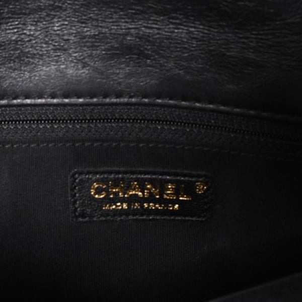 Very Good Condition CHANEL Métiers d'Art Collection Clutch Bag A57669 26th Series Coco Mark Aged Calfskin Black Used 4a003496