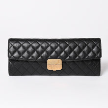 画像をギャラリービューアに読み込む, 極美品 CHANEL シャネル メティエダールコレクション クラッチバッグ A57669 26番台 ココマーク エイジドカーフスキン ブラック 中古 4a003496