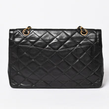 画像をギャラリービューアに読み込む, CHANEL シャネル マトラッセ Wフラップ Wチェーンショルダーバッグ A2800 3番台 パリ限定 ココマーク ラムスキン ブラック 美品 中古 4a003458