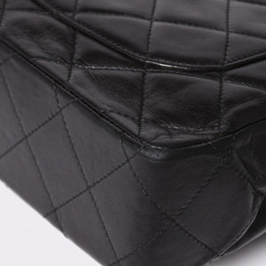 CHANEL シャネル マトラッセ Wフラップ Wチェーンショルダーバッグ A2800 3番台 パリ限定 ココマーク ラムスキン ブラック 美品 中古 4a003458