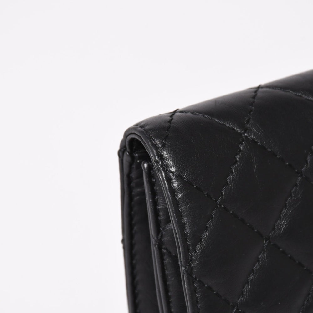 Very Good Condition CHANEL Métiers d'Art Collection Clutch Bag A57669 26th Series Coco Mark Aged Calfskin Black Used 4a003496