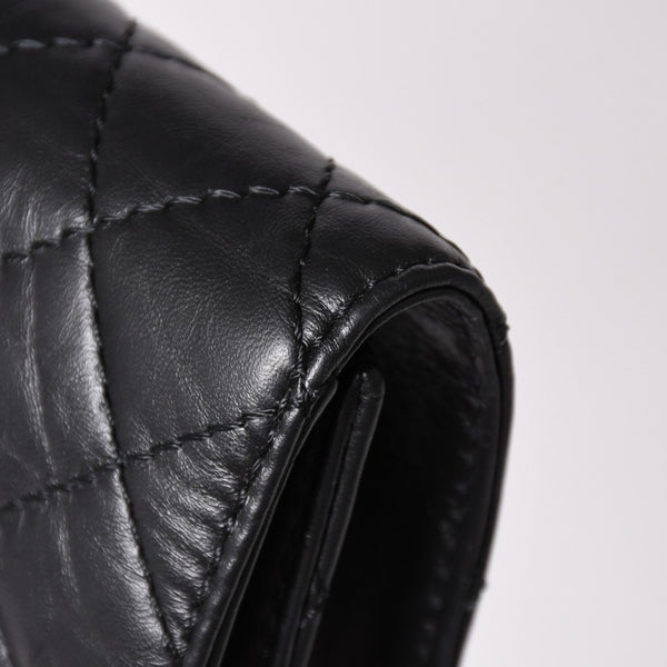 Very Good Condition CHANEL Métiers d'Art Collection Clutch Bag A57669 26th Series Coco Mark Aged Calfskin Black Used 4a003496