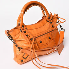 画像をギャラリービューアに読み込む, 極美品 BALENCIAGA バレンシアガ ザ ファースト ハンドバッグ ショルダーバッグ オレンジ レザー 103208 中古 4a003522