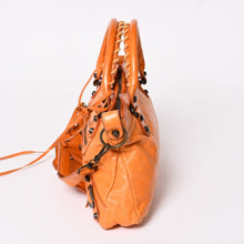 画像をギャラリービューアに読み込む, 極美品 BALENCIAGA バレンシアガ ザ ファースト ハンドバッグ ショルダーバッグ オレンジ レザー 103208 中古 4a003522
