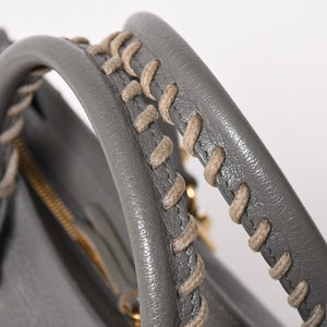 極美品 BALENCIAGA バレンシアガ The City ザ シティ 2WAY ハンドバッグ ショルダーバッグ ブラウン 115748 中古 4a003523