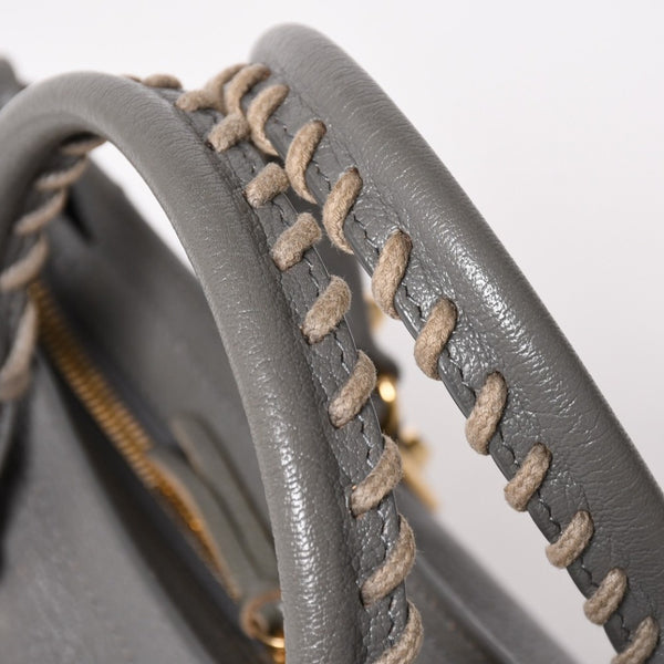 極美品 BALENCIAGA バレンシアガ The City ザ シティ 2WAY ハンドバッグ ショルダーバッグ ブラウン 115748 中古 4a003523