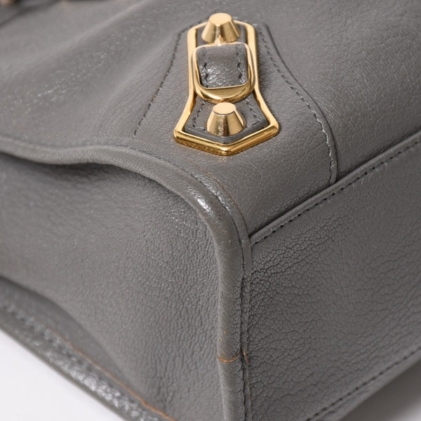 極美品 BALENCIAGA バレンシアガ The City ザ シティ 2WAY ハンドバッグ ショルダーバッグ ブラウン 115748 中古 4a003523