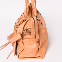 画像をギャラリービューアに読み込む, 極美品 BALENCIAGA バレンシアガ クラシック シティ ハンドバッグ 2WAY 115748 レザー オレンジ系 アンティーク金具 中古 4a003489