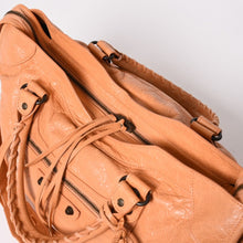 画像をギャラリービューアに読み込む, 極美品 BALENCIAGA バレンシアガ クラシック シティ ハンドバッグ 2WAY 115748 レザー オレンジ系 アンティーク金具 中古 4a003489
