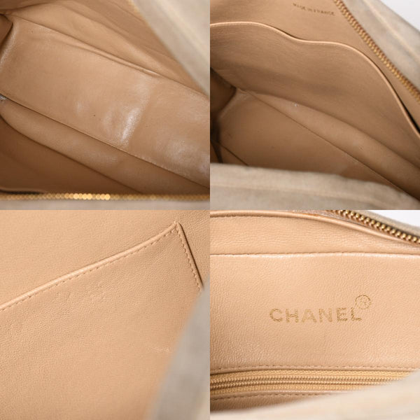 CHANEL シャネル ココマークスエードタッセルショルダーバッグ 3番台 シェブロン バイアステッチ スエードレザー ココマーク ゴールド金具 美品 中古 4a003499