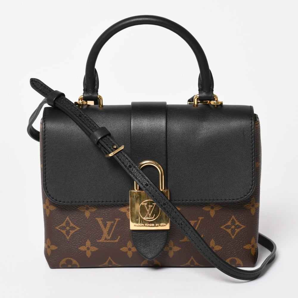 極美品 LOUIS VUITTON ルイヴィトン ロッキーBB ハンドバッグ ショルダーバッグ 2way M44141 モノグラム ブラウン ゴールド金具 中古 4a003544