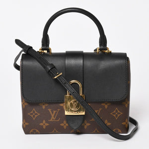 極美品 LOUIS VUITTON ルイヴィトン ロッキーBB ハンドバッグ ショルダーバッグ 2way M44141 モノグラム ブラウン ゴールド金具 中古 4a003544