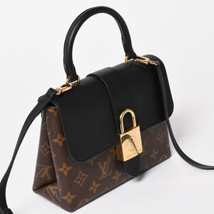 極美品 LOUIS VUITTON ルイヴィトン ロッキーBB ハンドバッグ ショルダーバッグ 2way M44141 モノグラム ブラウン ゴールド金具 中古 4a003544