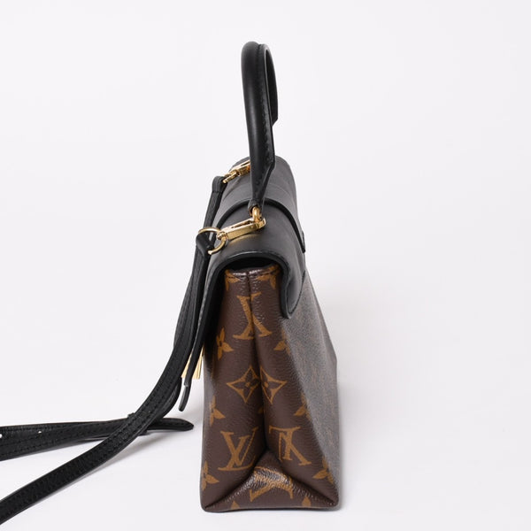 極美品 LOUIS VUITTON ルイヴィトン ロッキーBB ハンドバッグ ショルダーバッグ 2way M44141 モノグラム ブラウン ゴールド金具 中古 4a003544