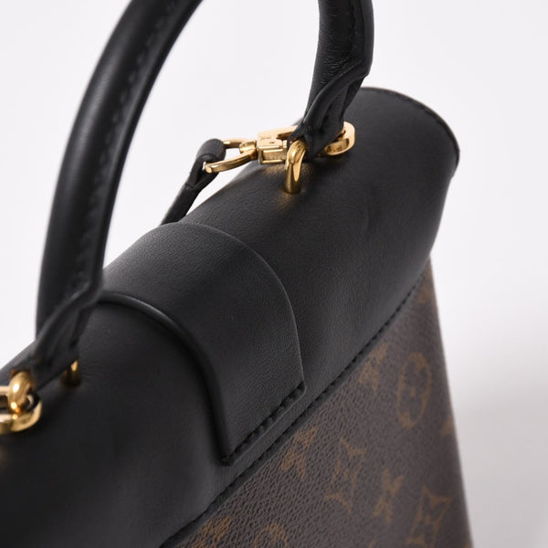 極美品 LOUIS VUITTON ルイヴィトン ロッキーBB ハンドバッグ ショルダーバッグ 2way M44141 モノグラム ブラウン ゴールド金具 中古 4a003544
