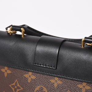 極美品 LOUIS VUITTON ルイヴィトン ロッキーBB ハンドバッグ ショルダーバッグ 2way M44141 モノグラム ブラウン ゴールド金具 中古 4a003544
