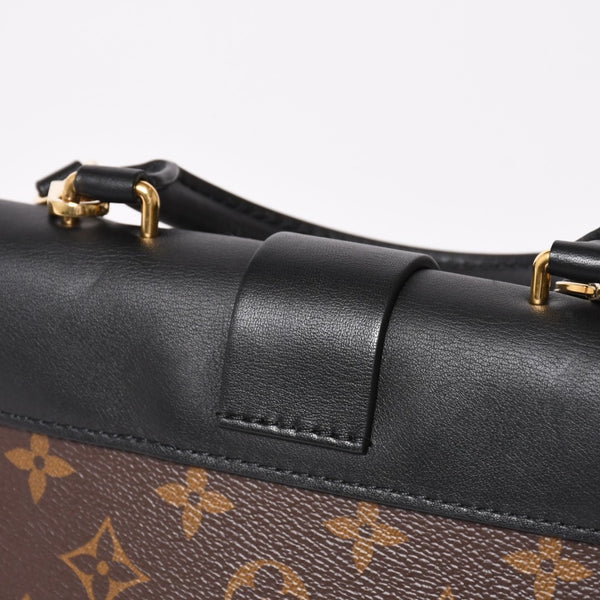 極美品 LOUIS VUITTON ルイヴィトン ロッキーBB ハンドバッグ ショルダーバッグ 2way M44141 モノグラム ブラウン ゴールド金具 中古 4a003544