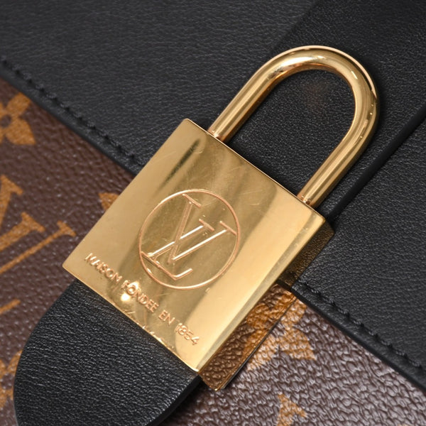 極美品 LOUIS VUITTON ルイヴィトン ロッキーBB ハンドバッグ ショルダーバッグ 2way M44141 モノグラム ブラウン ゴールド金具 中古 4a003544