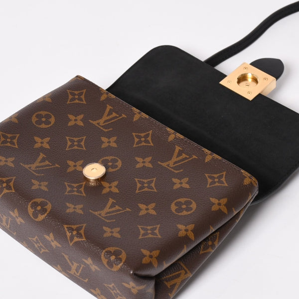極美品 LOUIS VUITTON ルイヴィトン ロッキーBB ハンドバッグ ショルダーバッグ 2way M44141 モノグラム ブラウン ゴールド金具 中古 4a003544