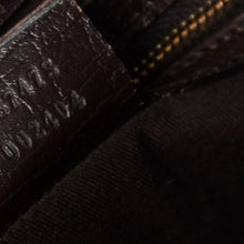 Load image into Gallery viewer, GUCCI グッチ GGキャンバス ホースビット ハンドバッグ ゴールド金具 シェリーライン ダークブラウン 137475 美品 中古 4a003504